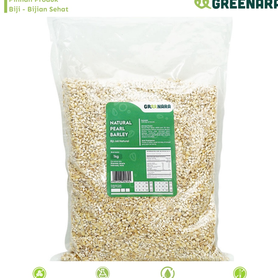 

Penjualan TerbaikCOD Greenara Biji Jali Jali 1kg Natural Pearl Barley