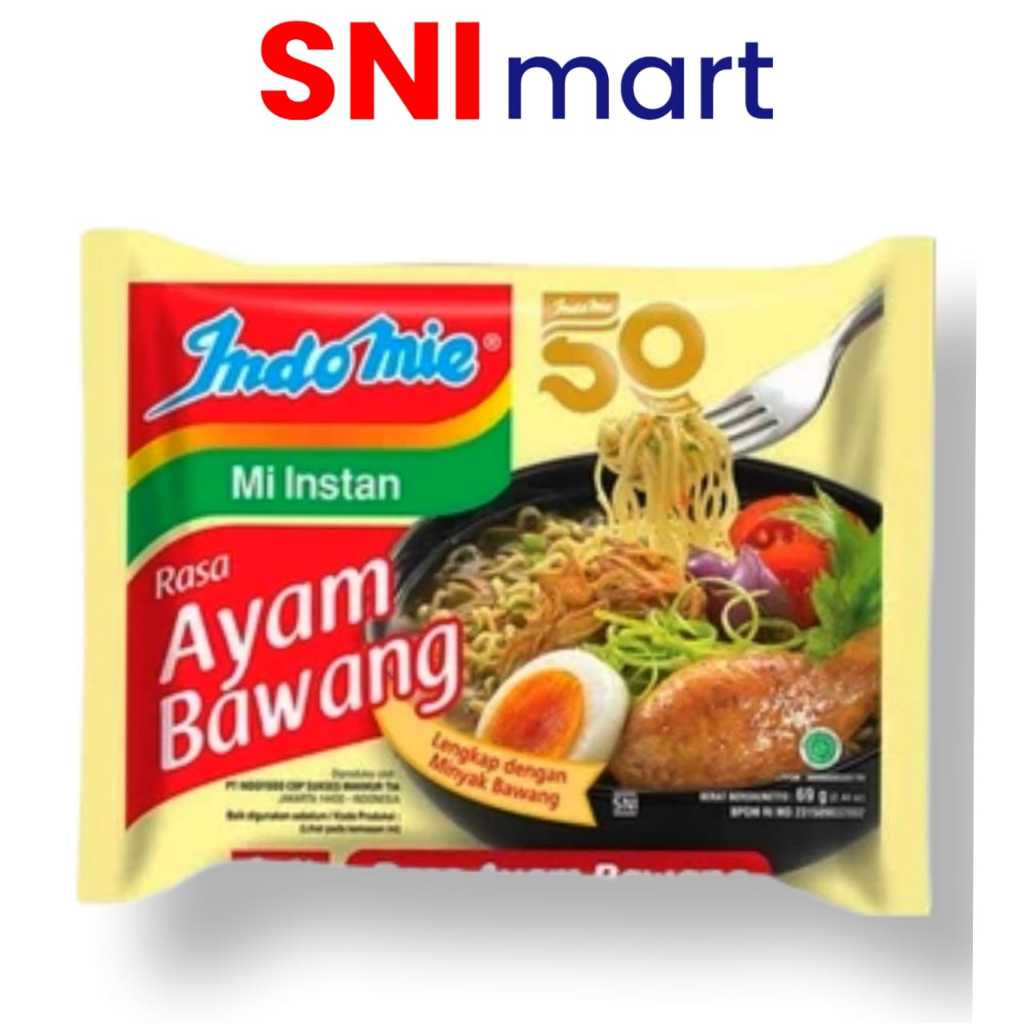 

Indomie rasa Ayam bawang 1 bungkus ,makanan lezat dan bergizi