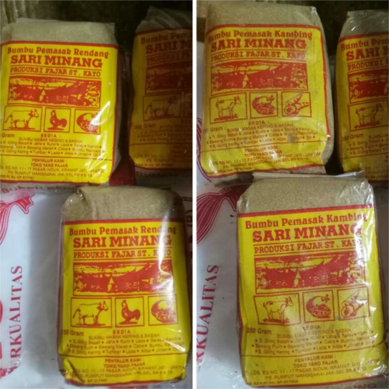 

77 Brand Bumbu pemasak SARI MINANG RENDANG KAMBING