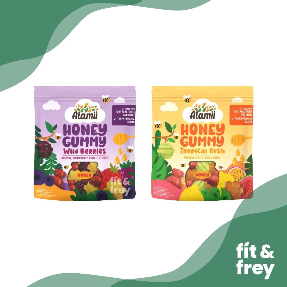 

New Ready ALAMII Honey Gummy 4g Wild Berries Tropical Rush Cemilan Anak