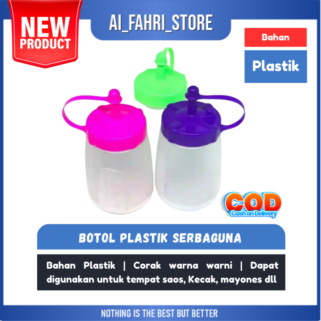 Botol Saos Botol kecap botol mayones plastik ukuran 250ml