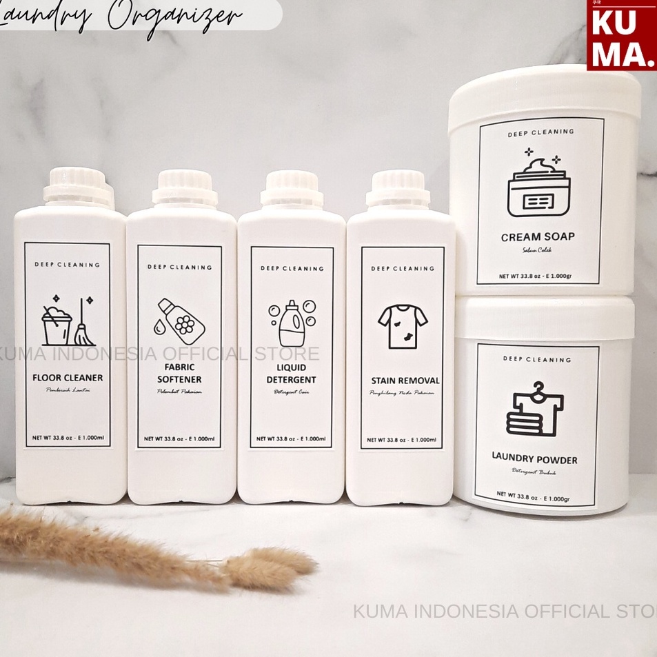 Grosir Terlaris  LAUNDRY ORGANIZER  CLEANING Refillable Botol Refill 1ml Derigen Jar Aesthetic Jerig
