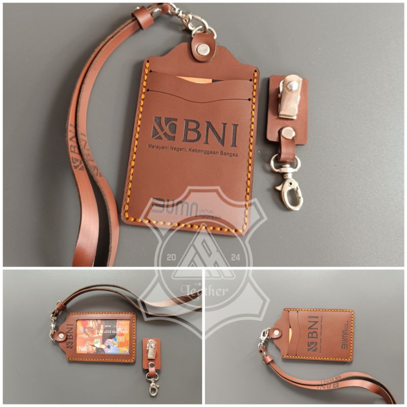 

Id Card Holder BANK BNI - Nametag Kulit Asli - Nametag CUSTOM