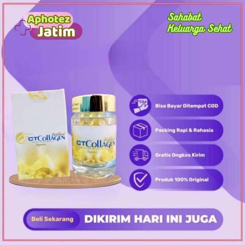 CT Collagen Whitening Body Suplemen Pemutih Badan & Kulit Original Thailand