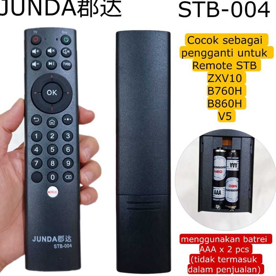 Terbatas REMOTE INDIHOME USEETV ZXV1 B76H B86H V5 JUNDA STB 4 i Kualitas Premium Ready Stok