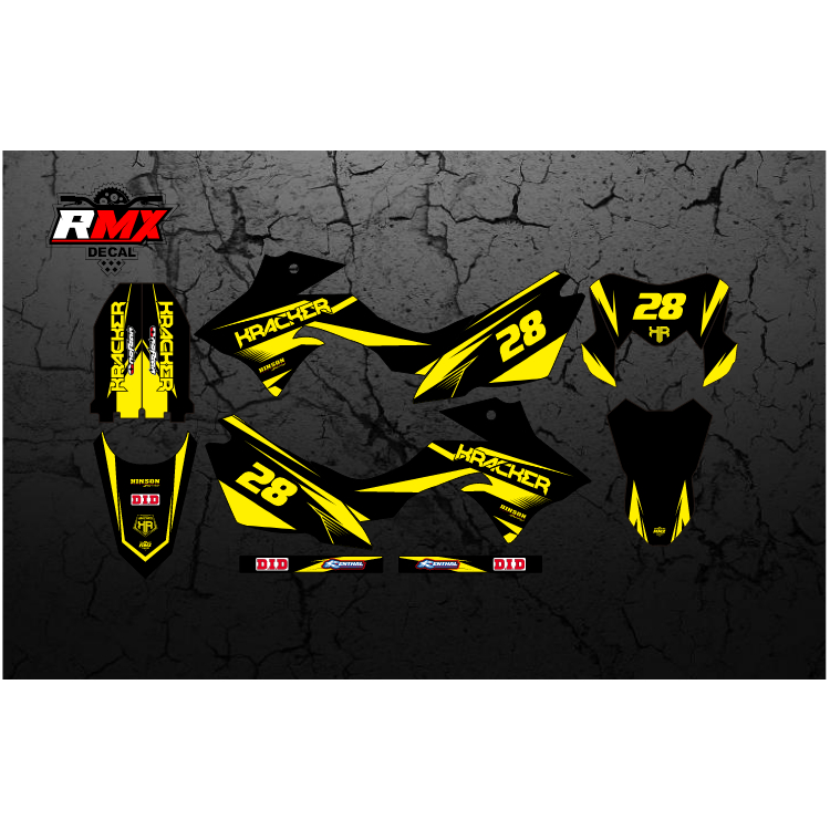 DECAL DTRACKER FULLBODY (032) DEKAL STIKER DTX 150 SE 2016 2017 2018 2019 2020 2021 2022 HITAM KUNIN