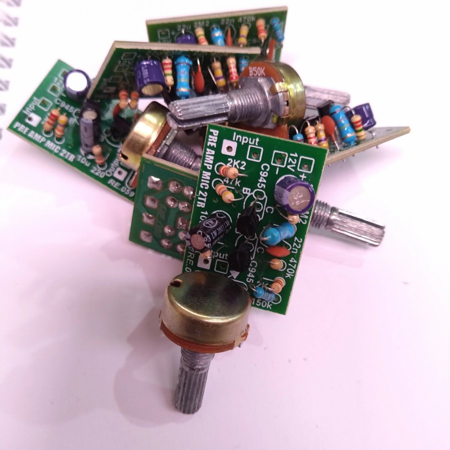 Kit Pre Amp Mic - Penguat Mic 1 2 Transistor