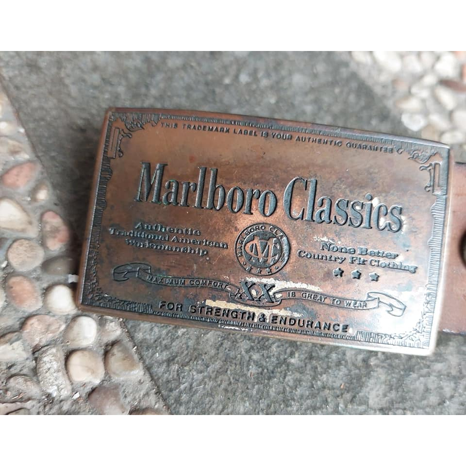 ikat pinggang pria leather  classics preloved