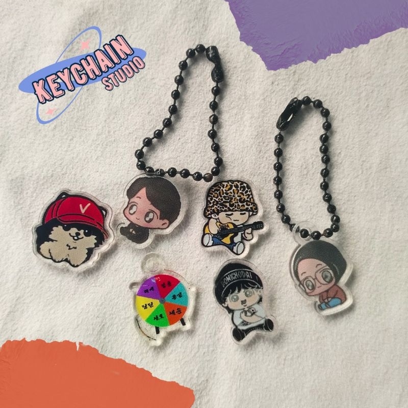 KEYCHAIN.STUDIO | Charm Acrylic 2x2 cm | Ganci Custom Acrylic | Mini Charm