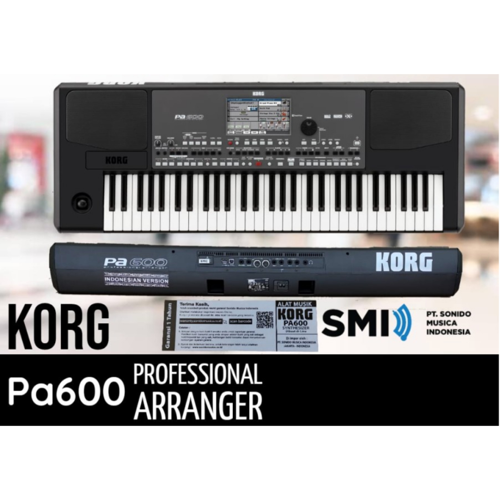 Keyboard KORG PA-600 / PA600 / PA 600 Original Garansi Resmi