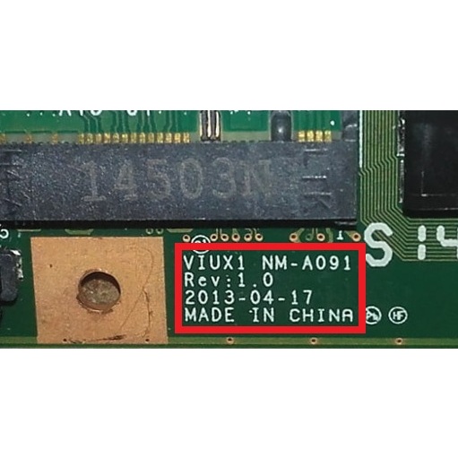 IC BIOS Lenovo ThinkPad X250 VIUX1 NM-A091 REV:1.0