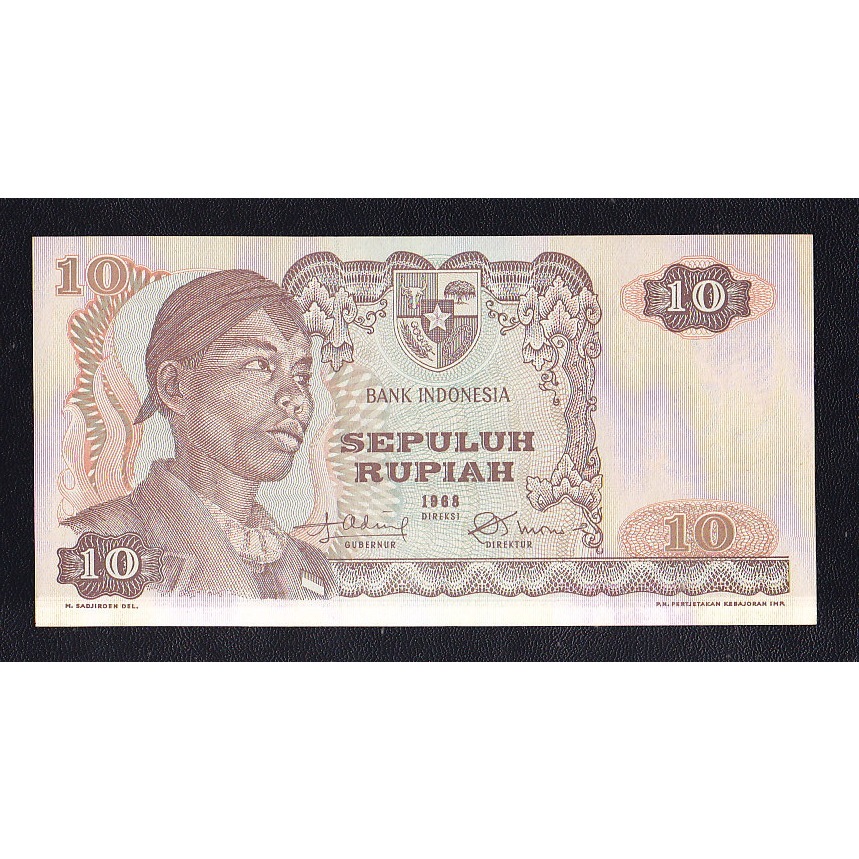 Uang kuno 10 rupiah tahun 1968 Jendral Sudirman