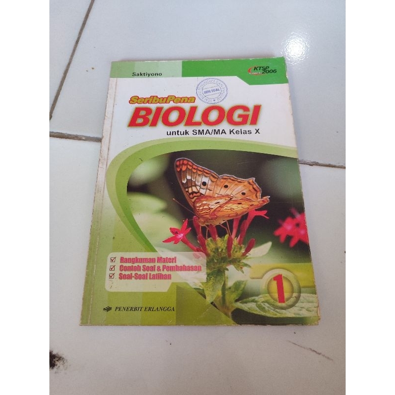 seribupena biologi. kelas 1 SMA. erlangga KTSP