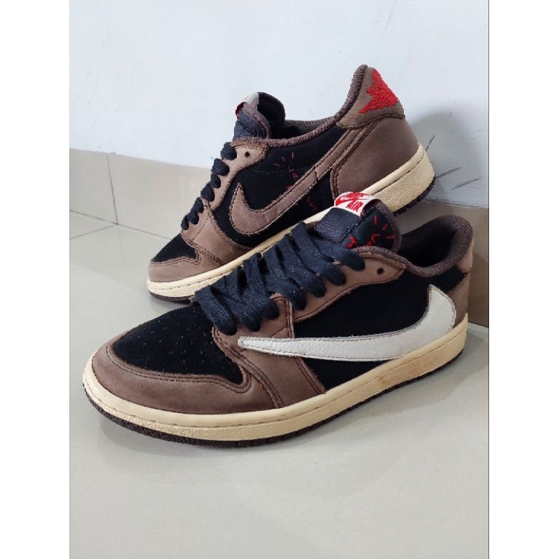EUR : 40 - Nike AJ Retro 1 Low Travis Scoot Mocca (Second/Bekas/preloved)