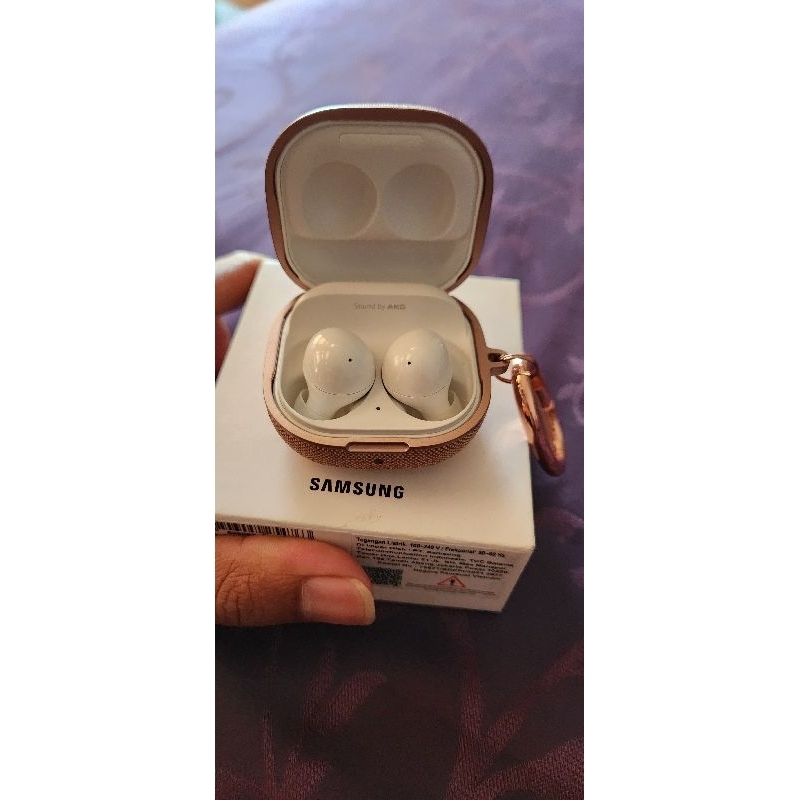 TWS samsung galaxy ear buds 2 buds2 putih white second mulus original free case spigen original
