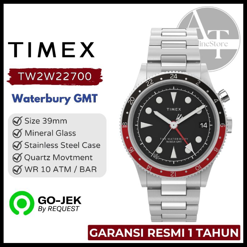 Jam Tangan Pria Timex TW2W22700 Waterbury Traditional GMT ORIGINAL Garansi Resmi