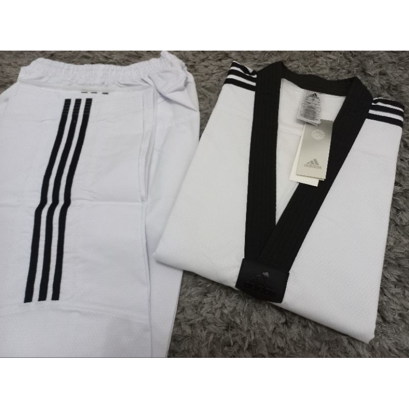 DOBOK ADIDAS FIGHTER PRIMEGREEN 3 STRIPES TAEKWONDO