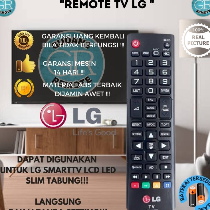 Remote Remot TV LG LCDLEDSlimTabung Original p Murah