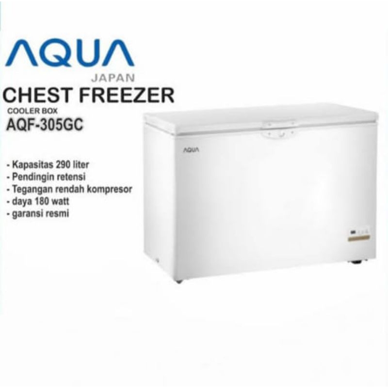 Chest Freezer Box AQUA 290 Liter AQF-305GC