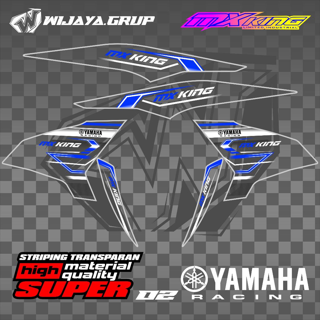 STIKER MX KING STRIPING MX KING 150 STRIPING MX KING TRANSPARAN STRIPING MX KING VARIASI STRIPING MX