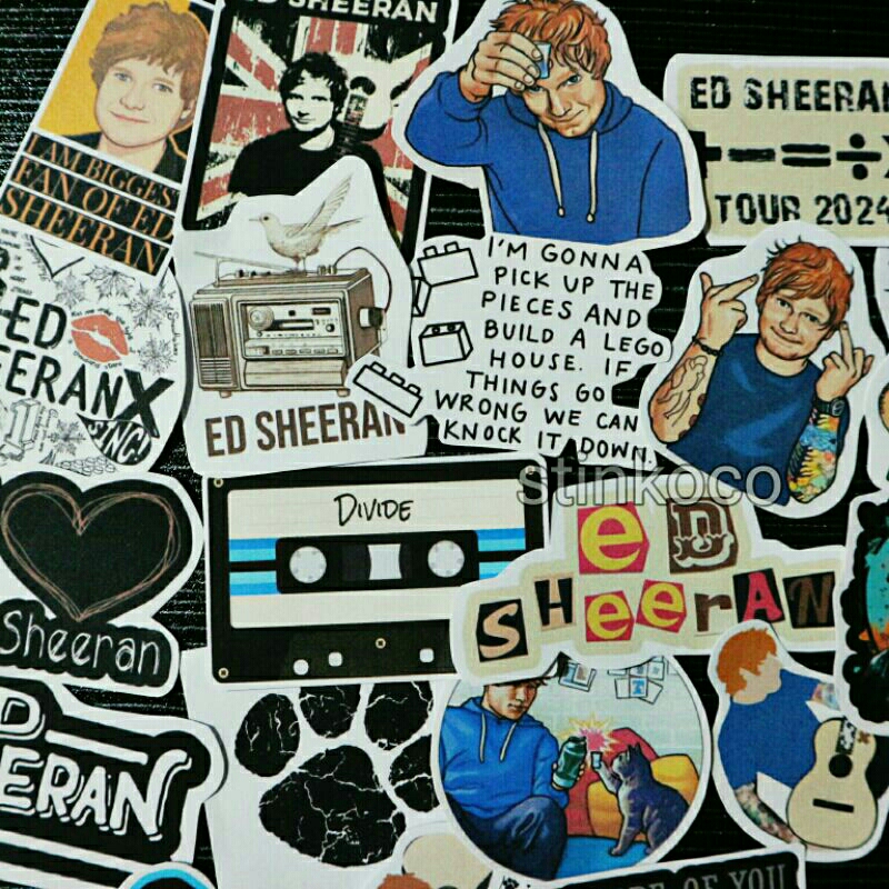 

[20PCS] STICKER ED SHEERAN ISI 20 STICKER