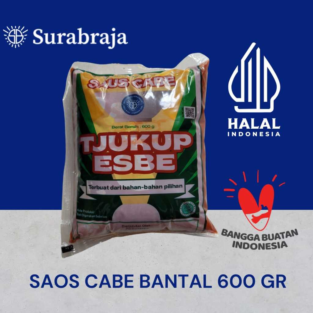 

SAOS CABE / SAOS UBI TJUKUP ESBE BANTAL 600 GR