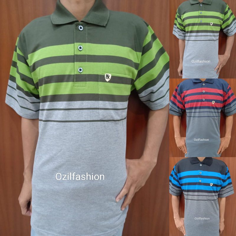 KAOS KERAH PRIA/ KAOS KERAH SALUR/KAOS KERAH BAPAK BAPAK/KAOS ORANG TUA