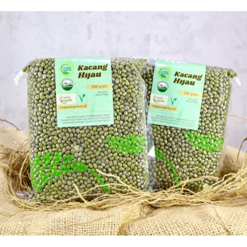 

[500 gram] Kacang hijau lingkar organik