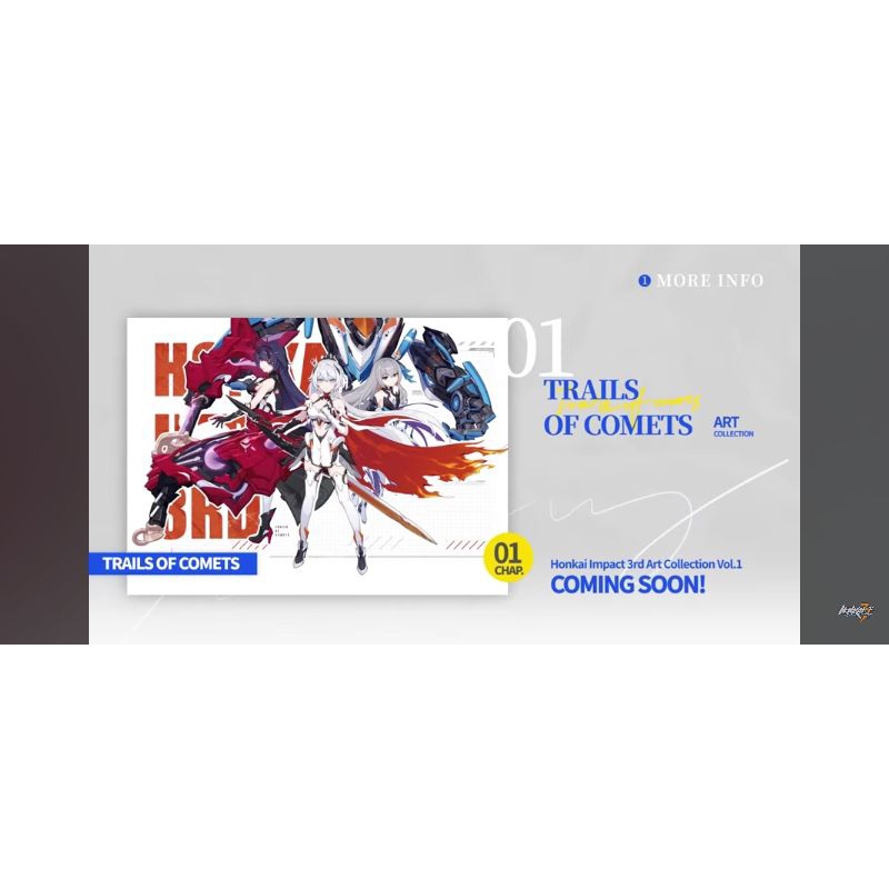 Trails of Comets Original Art Collection Artbook Vol. 1 Honkai Impact 3 Artbook