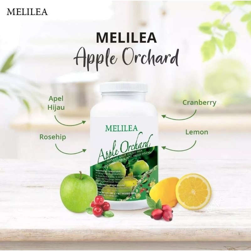 

READY!!! Melilea Apple Orchard Organik / sari buah apel hijau 400gr/ share in pouch 200gr /minuman serat vitamin c/ kolagen/ antioksidan tinggi