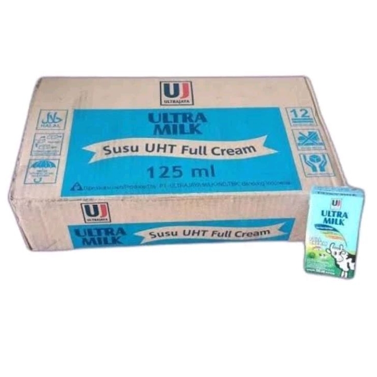 

ULTRA MILK FULL CREAM SUSU UHT KARTON ISI 40X125mL