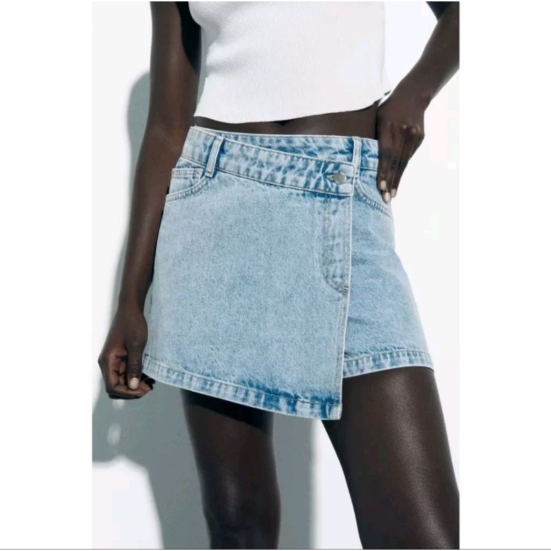 Branded Original Zara Pants Short Celana Pendek Denim (Sisa Export)