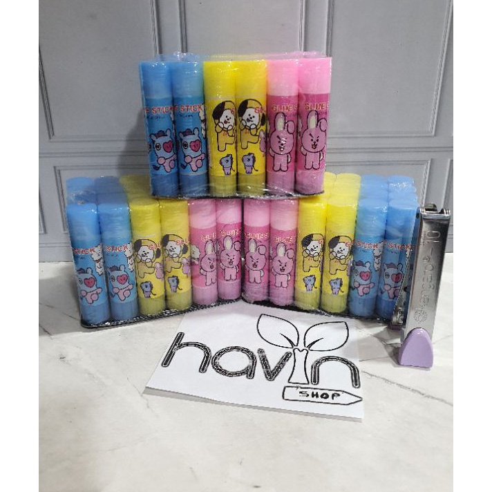 

FSASH SALE Lem stik 1pak24pc ukuran KECIL 1gram Lem stick Lem murah Lem fancy Glue Stik Fancy
