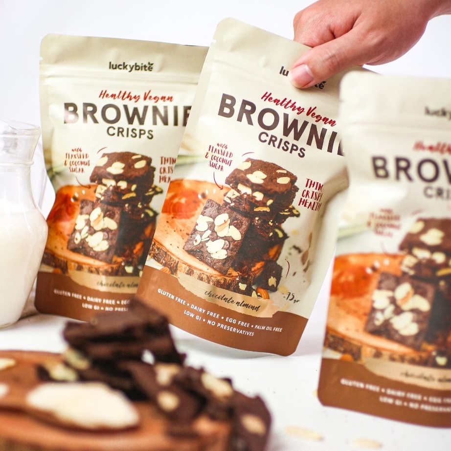

Vegan Brownie Crisps 75gr Gluten Free Healthy LUCKYBITE