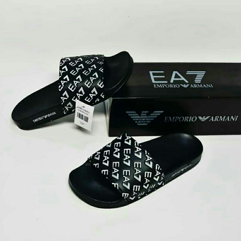 EA7 sandal selop slipper original pria wanita sendal slide import emporior armani