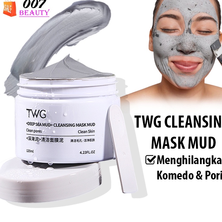 Update Meriah  TWG Clay Mask Masker Pencerah wajah TWG Mud Mask Deep Cleansing