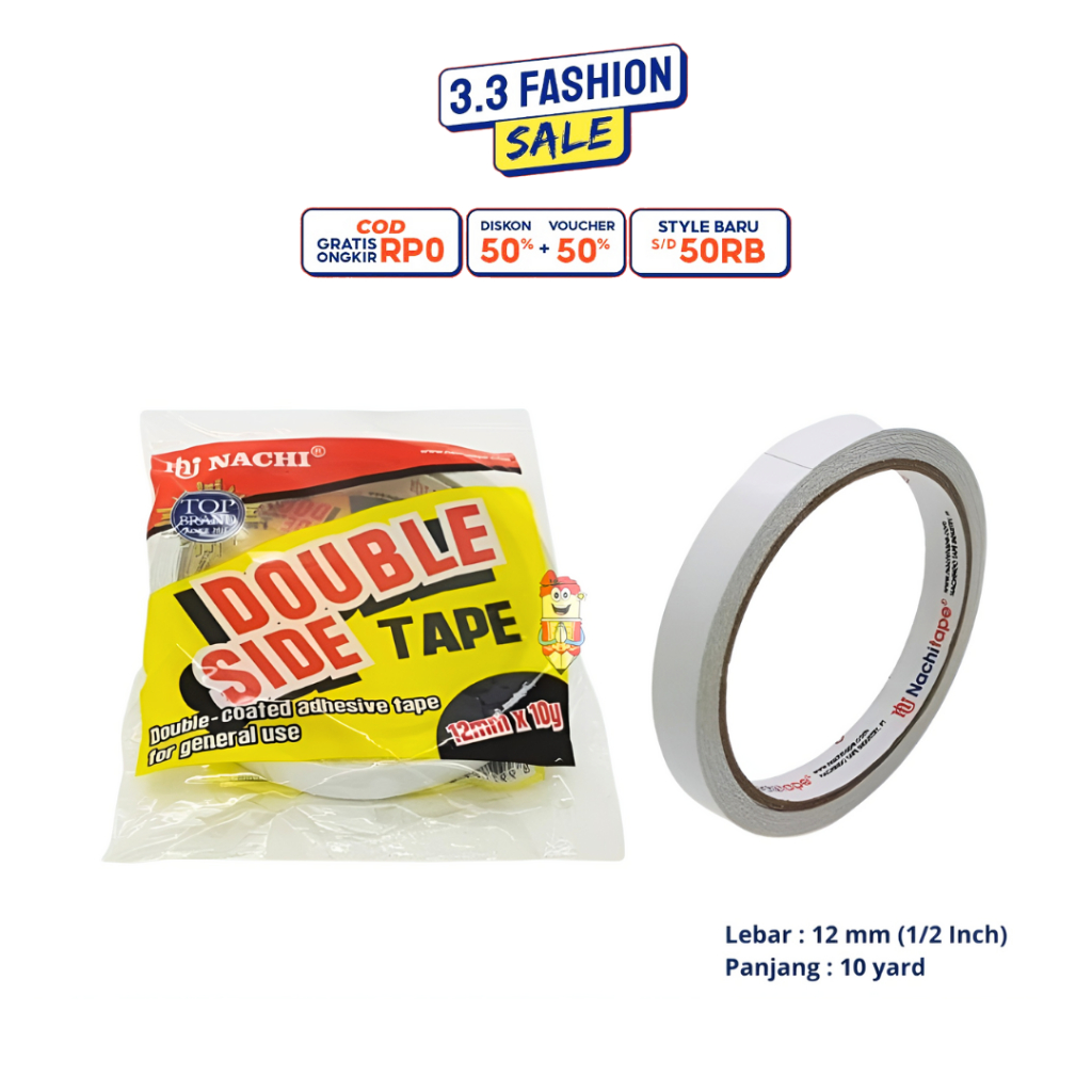 

Isolasi Double Tape Nachi 1/2 Inch