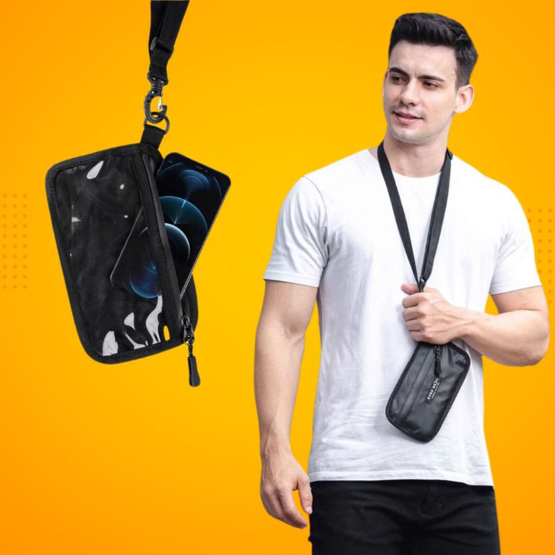 Sling Phone Airuz Tas Hp Pria Wanita Kecil Dompet Kartu Wallet Waterproof Anti Air