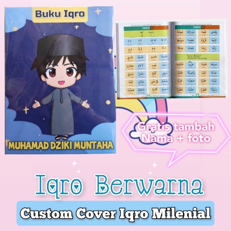 Custom Buku Iqro Besar Millenial Full Color