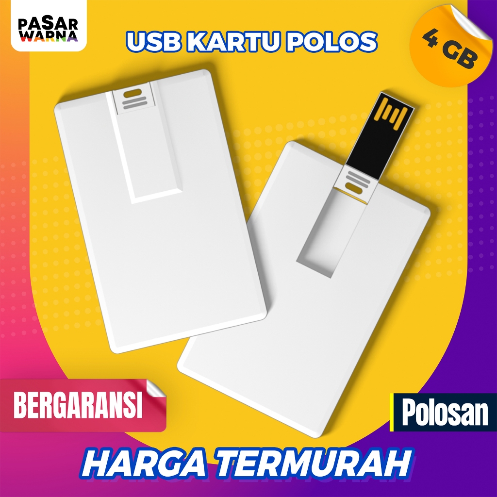 Flashdisk Kartu 4 GB - USB FD Flash Disk Card 4GB - Flashdisk Polos