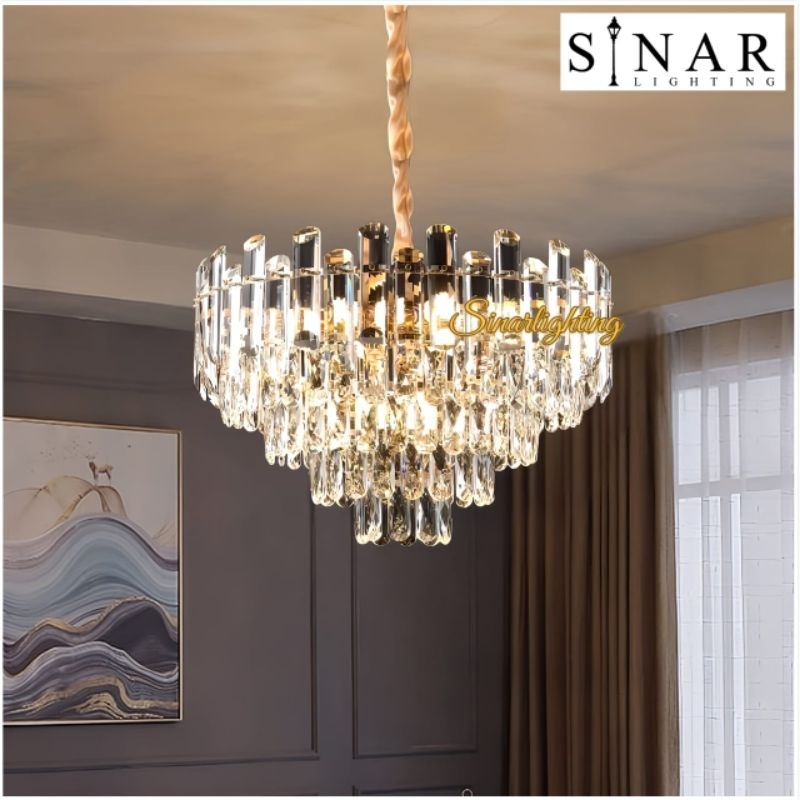 Lampu hias gantung elegan kristal 8805/55