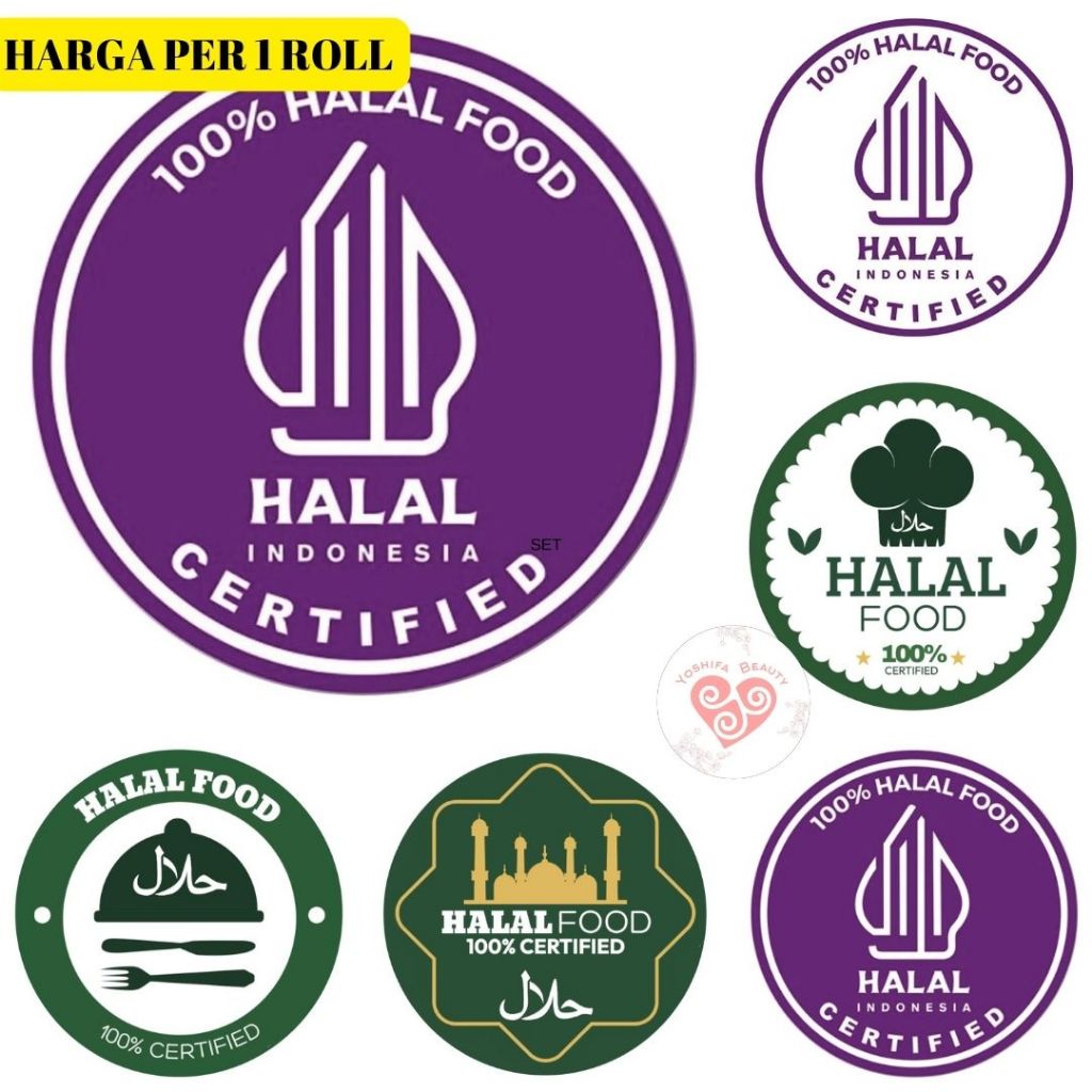 

Sticker Halal | Stiker Label Segel Halal | Seal labels 500 pcs