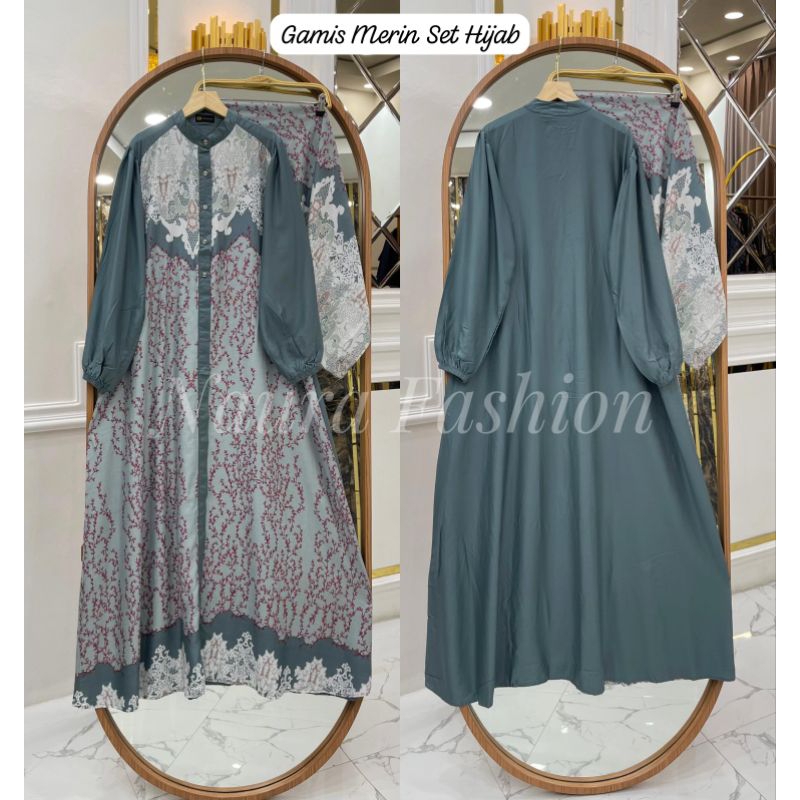 GAMIS MERIN SET HIJAB BY NAURA