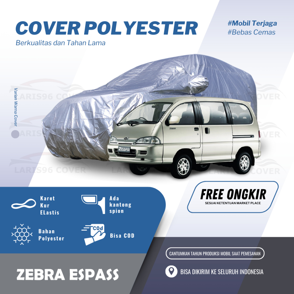 Body Cover Mobil Espass Sarung Penutup Mantel Mobil Espass Basic Transparan