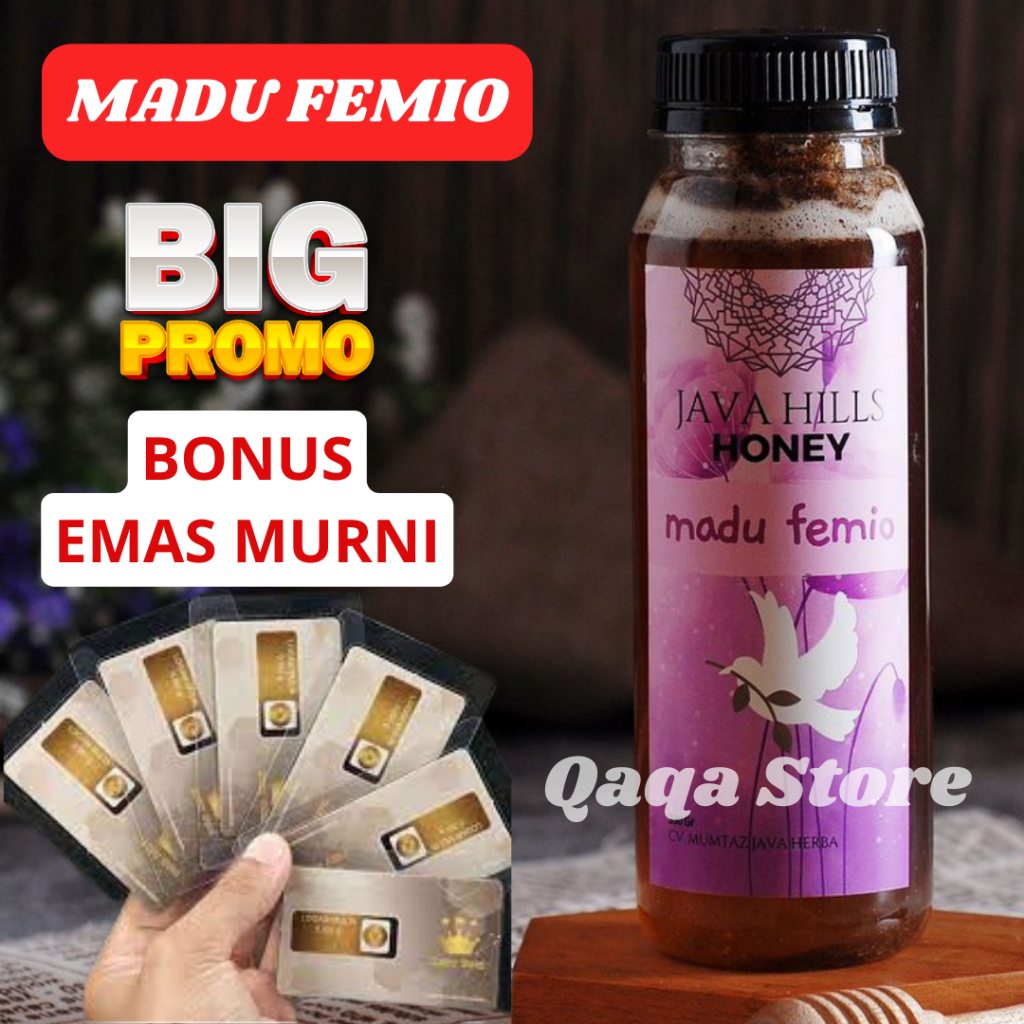 Madu Femio Madu wanita Pelancar Haid Keputihan Java Hills Honey madu 330 Gram