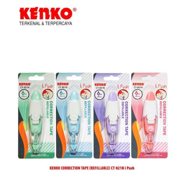 

KENKO CORRECTION TAPE CT-821N ( i Push ) - 2 PCS
