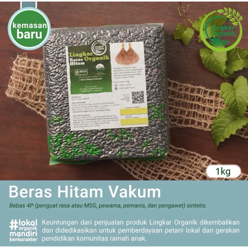 

Lingkar Organik Beras Hitam Organik 1kg & 2kg