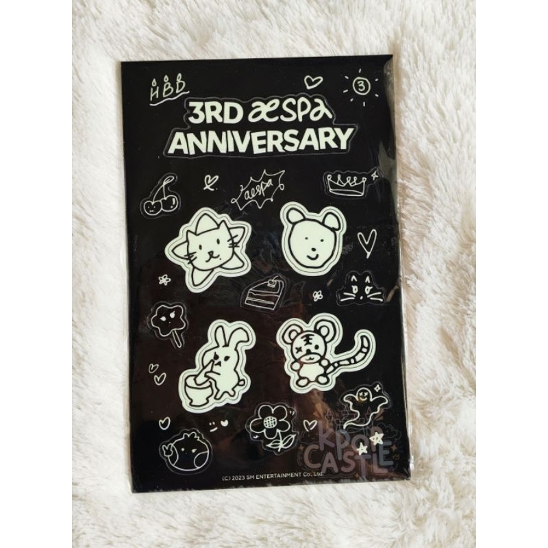 [READY STICKER ONLY] Aespa 3rd Anniversary md glow in the dark sticker
