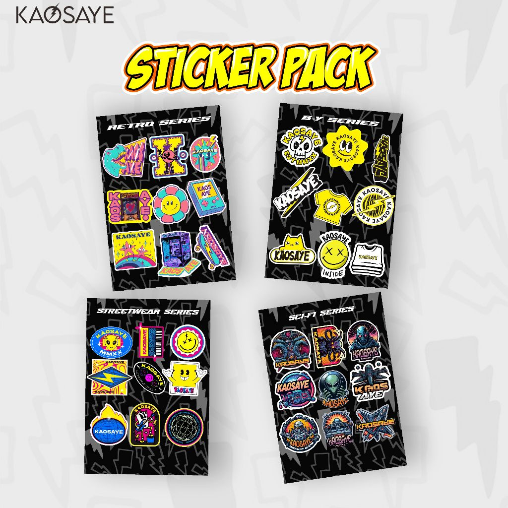 

KAOSAYE - Stiker Pack Kaosaye Mix
