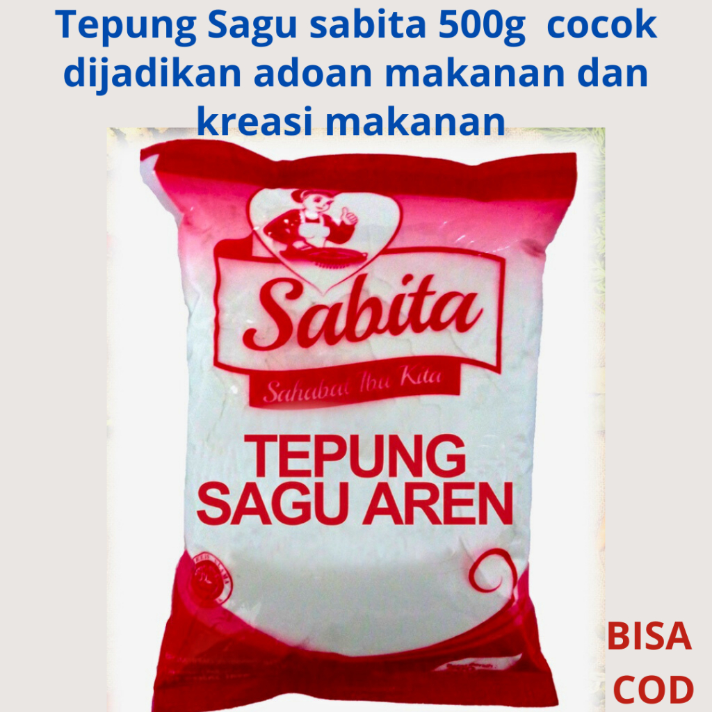 

Tepung Sagu sabita 500g cocok dijadikan adoan makanan dan kreasi makanan